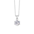 0.5-10CT Real Moissanite Pendant Necklace For Women D Color Round Diamond Necklace 925 Sterling Silver Classic Bride Jewelry