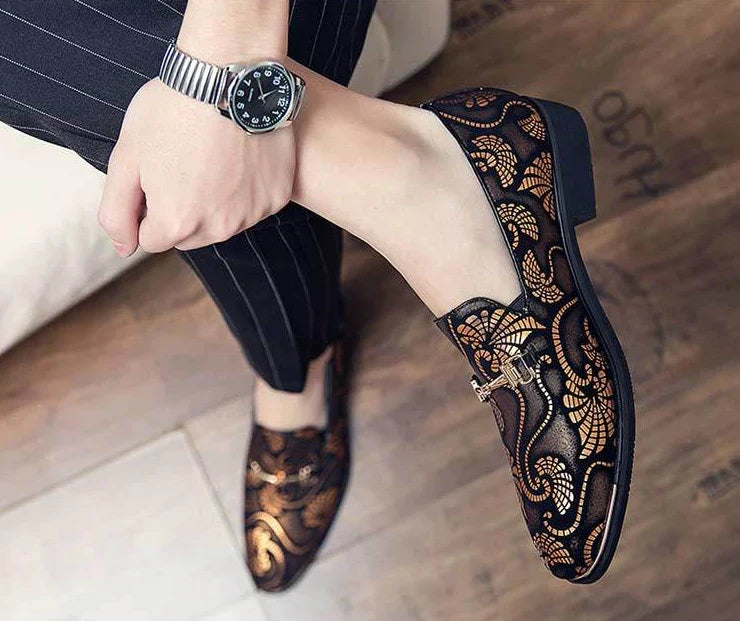 With Tassels Loafers Office Leather Shoes for Men Platform Thick Sole Pointed Toe Man Casual Shoe High Quality Fashion Elegant