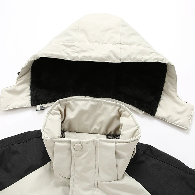 Large Size 8XL Winter Jacket Men Hooded Jumper Windbreaker Male Waterproof Windproof Warm Fleece Big Plus Thermal Outdoor Coat