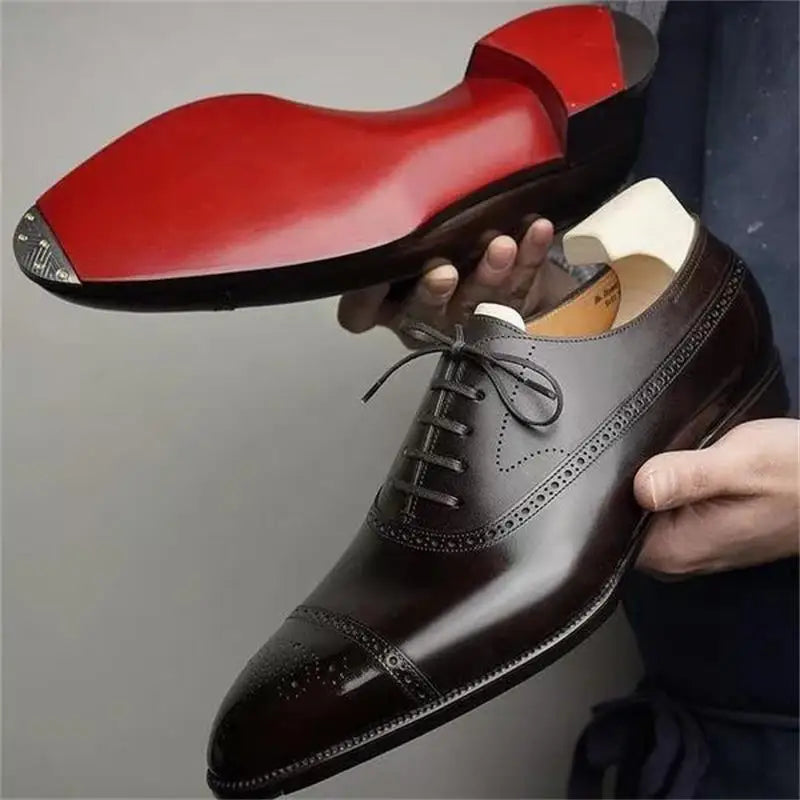 Men's Fashion Casual Party Dress Shoes – Black & Brown | Adult Sizes 40–48