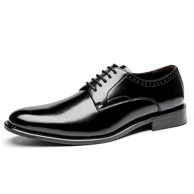 2023 High Quality Handmade Oxford Dress Shoes Men Genuine Cow Leather Suit Shoes Footwear Wedding Formal Italian Shoes Hot