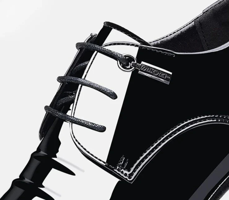 Patent Leather Black Lace Up Pointed Toe Men's Formal Shoes 2025 Style Low Price Office Luxury Designer 39 Suit Social Shoe Male