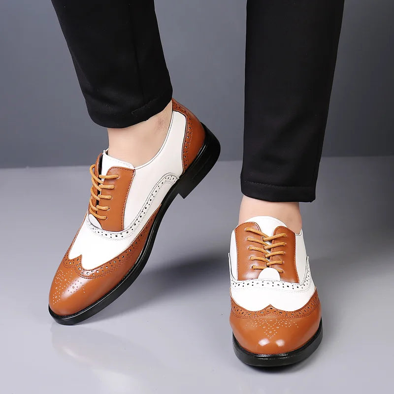 Leather Wedding Party Men Dress Shoes