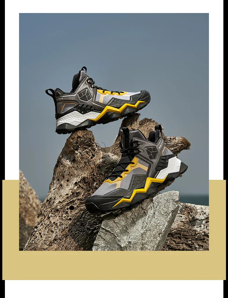 Men  Waterproof Hiking Shoes Breathable Hiking Boots Outdoor Trekking Boots Sports Sneakers Tactical Shoes