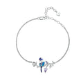 925 Sterling Silver Kingfisher Bracelet Original Design Bracelet Women Silver Jewelry for Party BSB127