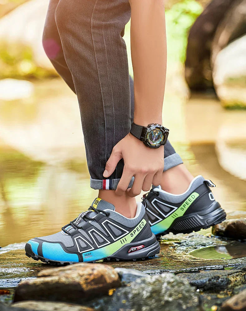 Waterproof Hiking Shoes Men‘s Outdoor Trekking Sneakers Mountain Climbing Camping Trainers Hunting Tactical Boots Bike Shoe Male