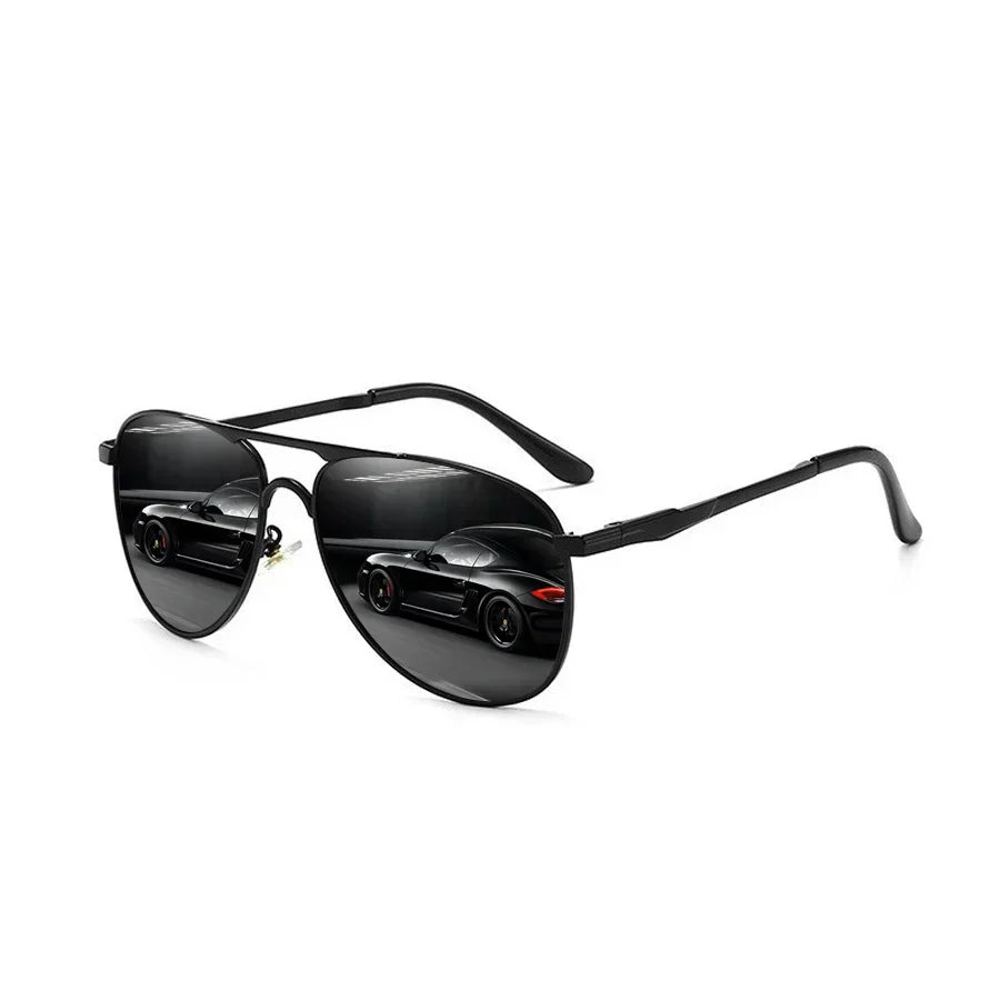 Luxury Oversized Metal Pilot Sunglasses Men Women Driving Fishing Sun Glasses Male Female Sunglass Man Eyewear