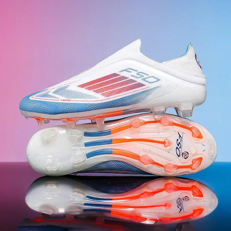 Men Football Boots Training Breathable Drop Shipping Match Sport Cleats Soccer Shoes FG Ultralight Long Spikes Indoor Sneakers