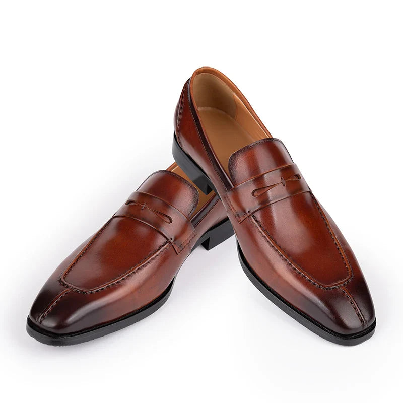Office Leather Men Shoes Fashion Handmade Business Dress New Arrival Elegant Black Brown Formal Casual Wedding Party Male's Shoe