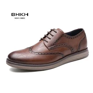 Male Sneakers Autumn/Winter traf Leather Men Casual Shoes Business Work Office Lace-up Dress shoes For Men Size47