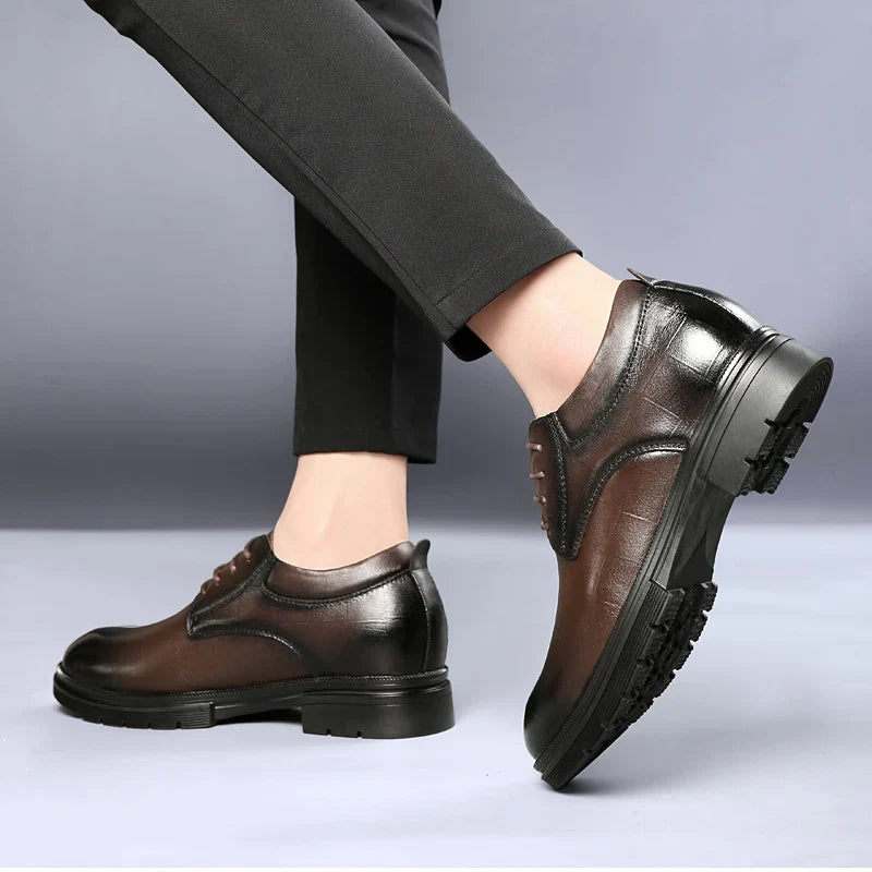 Genuine Leather Men's Oxford Shoes Lace Up Casual Shoes Comfortable Sneakers Outdoor Male Walking Shoes Formal Dress Footwear