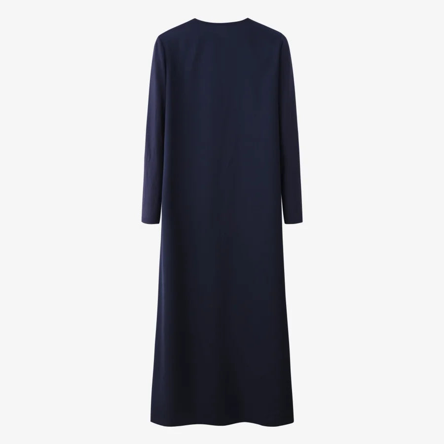 2025 light matte satin dress + Jersey modal sleeve super comfortable woman dress