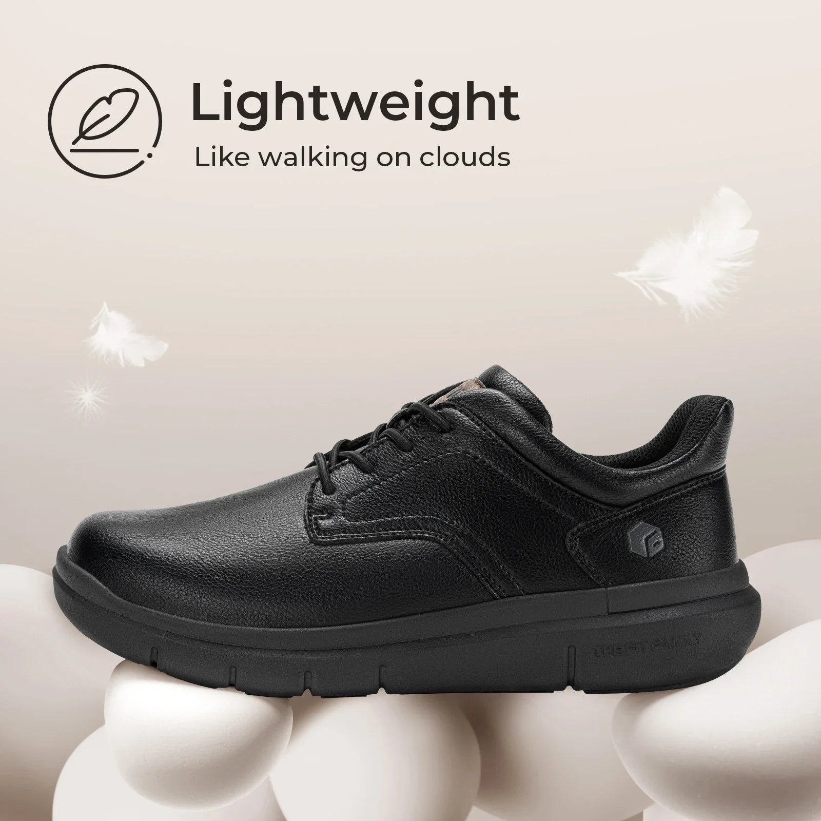 Men'S Shoes Wide Width Leather Slip-On Casual Shoes Lightweight For Swollen Feet With Arch Support Pain Relief