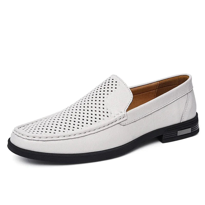 Male Comfy Walking Shoe Genuine Leather Slip on Mens Loafers New Trend Casual Shoes Men Designer Moccasins Hot Sale Drive Shoes