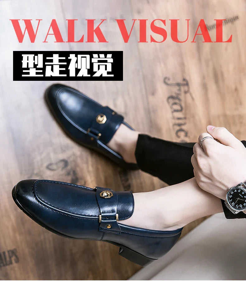 Luxury Men's Brown Dress Shoes 2025 Brand Oxford Shoes Man Social Casual Business Shoes Men Wedding Leather Shoe Zapatillas Male