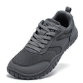 Minimalist Wide Toe Shoes Mens Womens Artificial Leather Running Sneakers Lace Up Lightweight Breathable Walking Shoes