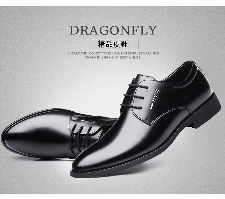 Men's New Business Leather Shoes Soft Soled Work Footwear Outdoor Non Slip Formal Shoes Fashion Casual Male Shoes Zapatos Homme