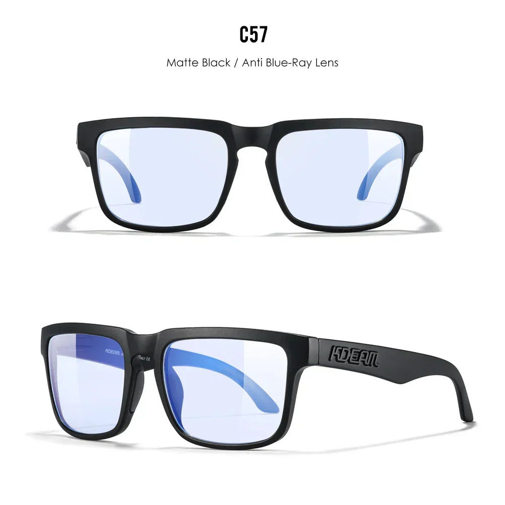 Unisex Square Sunglasses Polarized Coated Lens Suitable For Driving Fishing Sunglasses Anti-Blue Light Computer Eyeglasses