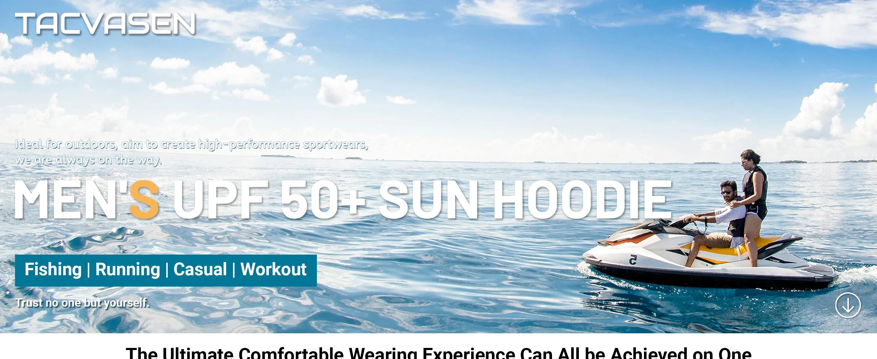 Men's Rash Guard Sun Hoodie Long Sleeve UPF 50+ Sun Protection SPF Quick Dry Hiking Swim Fishing Shirt