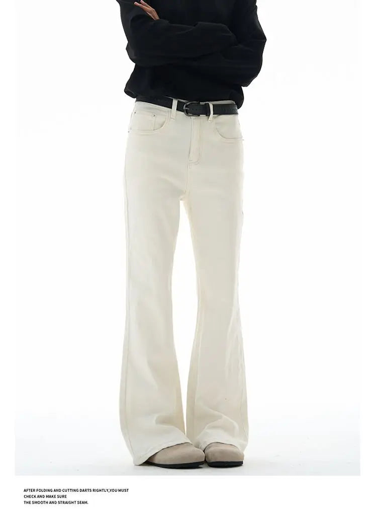 Fashion Men's Vintage Disco Flared Pants Solid Stretch Slim Fit Trousers Hippie Style Casual Wide Leg Pants Male Streetwear