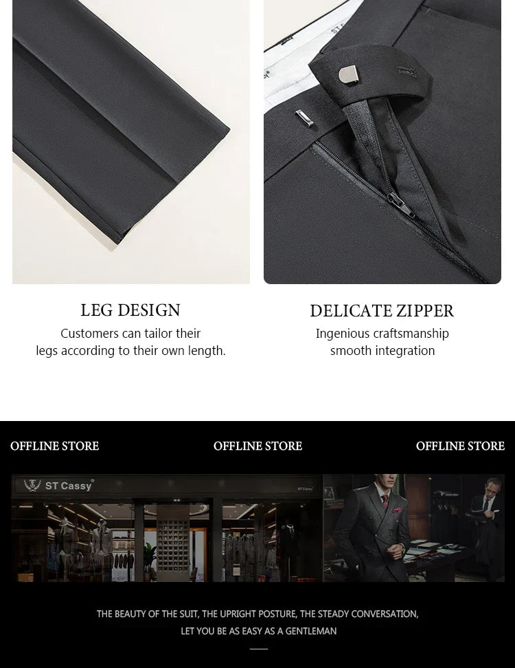 Party outfit Fashion red and black striped evening gown Double Breasted Slim Fit luxury man jacket tuxedo Men's Suit