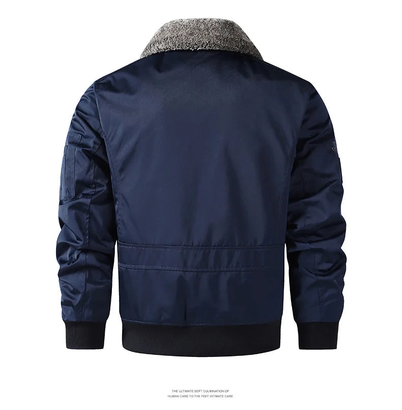 men's autumn winter thickened baseball uniform trendy coat Men's military fan jacket men MA-1 american overalls pilot jacket