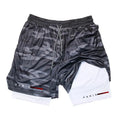 Men Running Shorts 2 in 1 Double-deck Sport Shorts Sportswear Gym Fitness Short Pants Training Jogging Bottom Men's Clothing