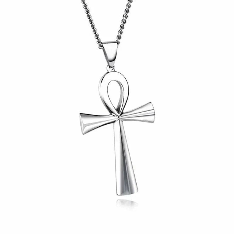 Amulet Pendant Egyptian Ankh Crucifix Necklaces Pendants  Symbol of Life Cross Necklaces Jewelry Wholesale