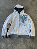 Y2K New Light Grey Classic Style Sports Set Street Hip Hop Stripe Fashion Set 2025 Men's Wear