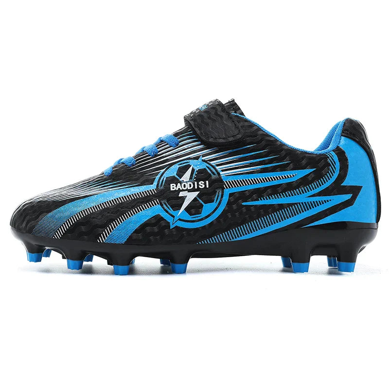 Youth Kids Professional Soccer Cleats Football Boots Non Slip Breathable Lightweight Training Shoes Boys Girls Match Sneakers