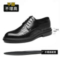 Spring Summer Increase Leather Shoes for Man Lace Designer Business Casual Shoes Male Fashion British Style Dress Shoe Man