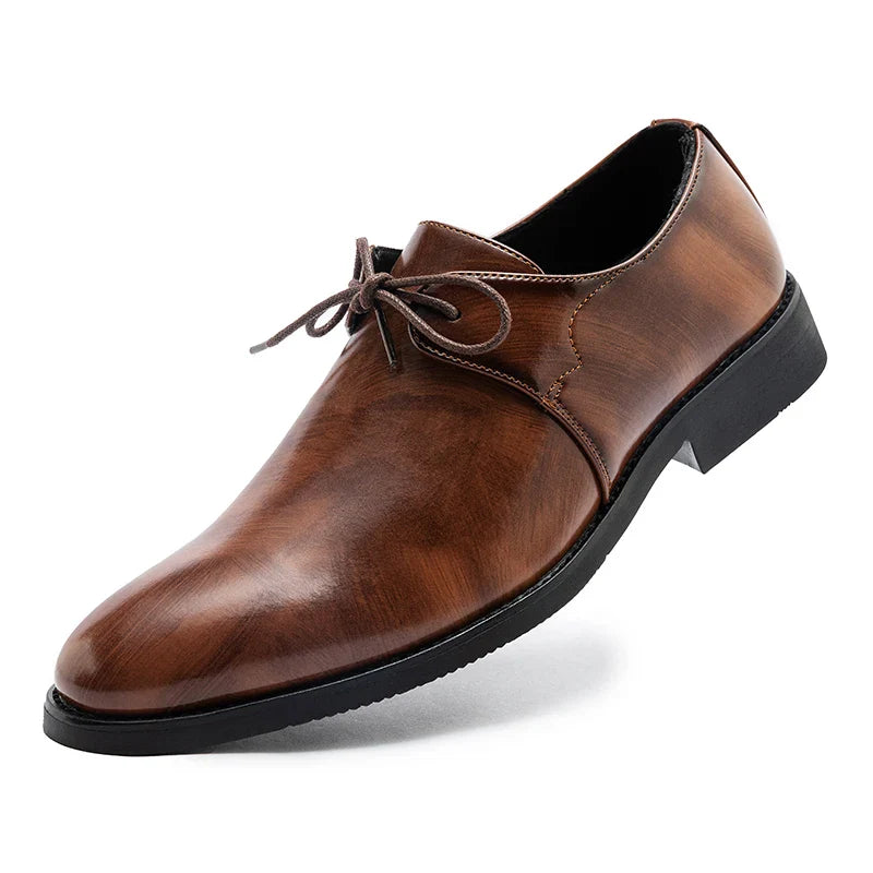 New Men's Solid-Color Belt Casual Shoe Are Comfortable And Classic Business Office Fair Dress Shoe Are Fashionable Wedding Shoes