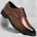 Spring Summer Hallow Dress Shoes for Men Solid Color Fashion Business Casual Shoes Male British Lace Designer Leather Shoe Man
