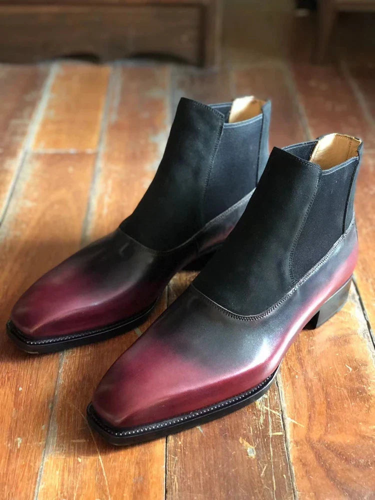 Chelsea Beveled Waist Ankle Boots