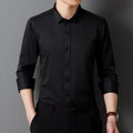 Men's Long Sleeved Shirt Classic Solid Color Soft Comfortable