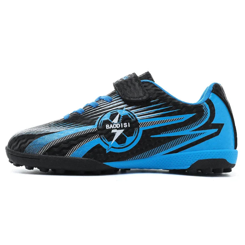 Kids Soccer Cleats Football Shoes AG/TF Studs Non Slip Wear Resistant Breathable Training Sneakers Children Boy Girl Match Boots