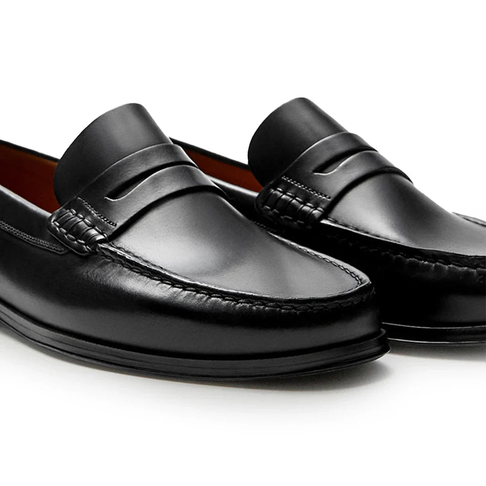 Men's Calf Leather Loafers Breathable Slip-On Casual Moccasins Cowhide Shoes Comfortable Fashion Footwear for Everyday Use