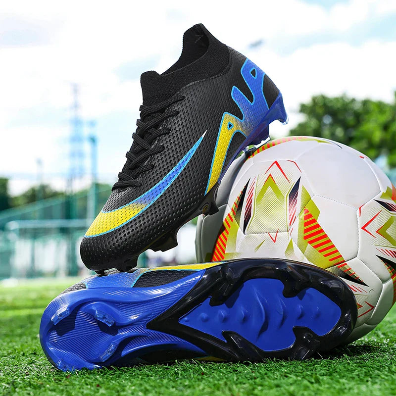 New Men Football Boots Grass Futsal Sneakers High-quality Match Cleats High-top Non-Slip Soccer Shoes Indoor Hot-selling Outdoor