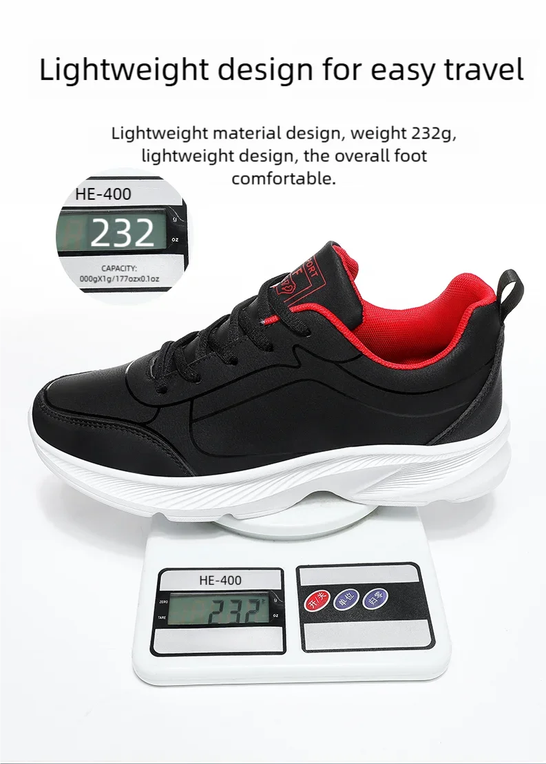 Road Running Shoes Unisex Waterproof Running Shoes Comfortable Athletic Shoes Waterproof and Slip-Resistant Travel Shoes
