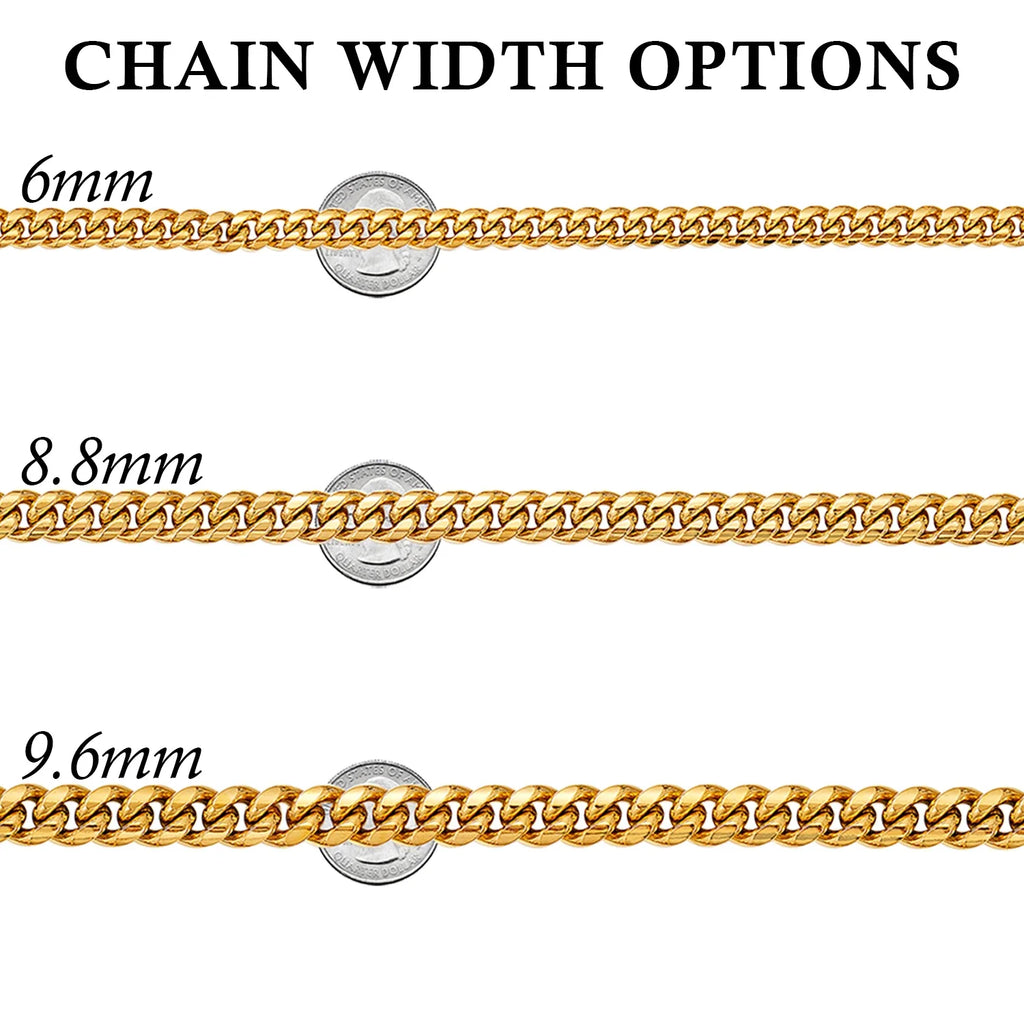 Hip Hop Bling Gold Cuban Link Chain Necklace For Men, Rapper Style Tank Chain Jewelry, Trendy Whip Chain Necklace