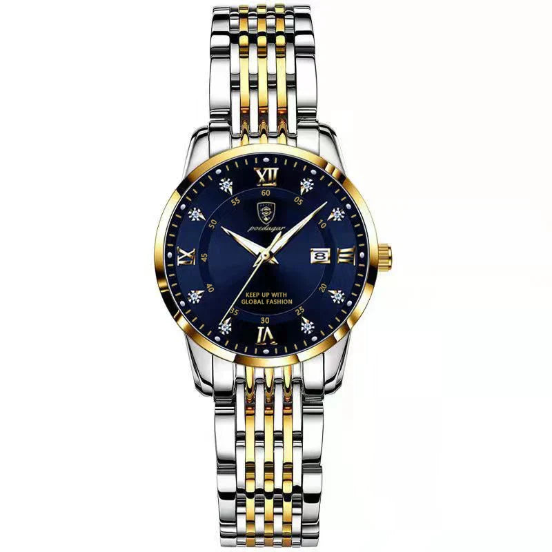 Luxury Woman Watch Waterproof Stainless Steel Luminous Date Ladies Watch Fashion Simple Casual Women’s Quartz Watches