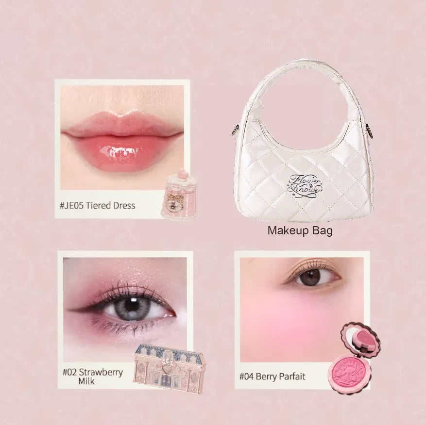 All In One Makeup Set Gift Box Garden Cushion Cream Foundation Matte Blush Long Lasting Velvet Lip Cream With Bag