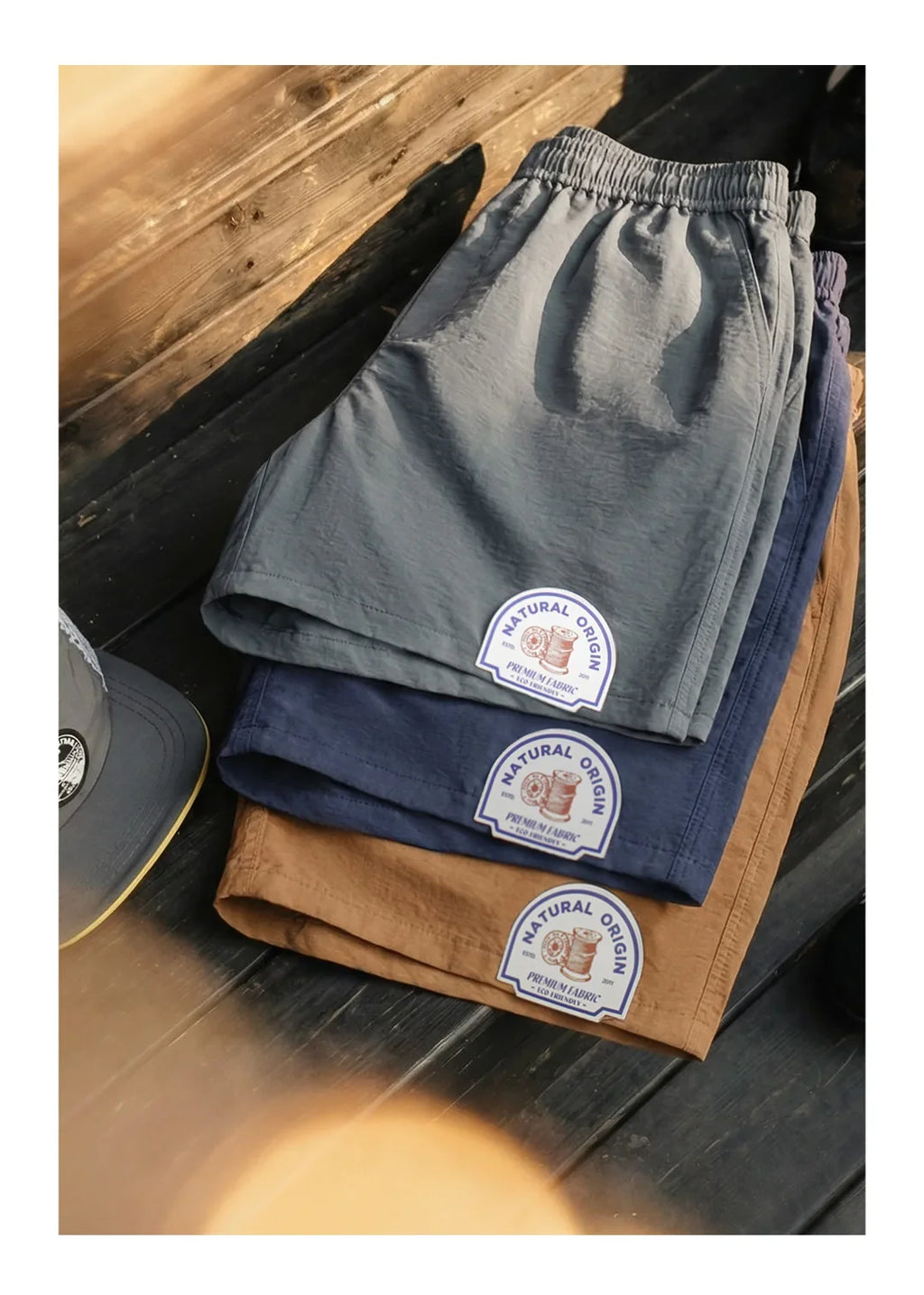 Men's Lyocell Linen Look Shorts Straight Leg Elastic Waist Lightweight Breathable Old Money Casual Summer Male Pants