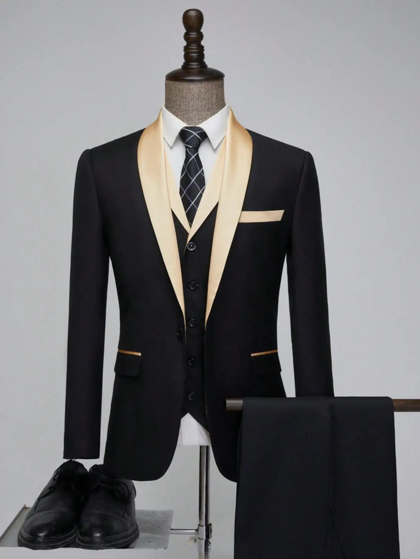 Mens 3 Piece Suit Tuxedo For Wedding