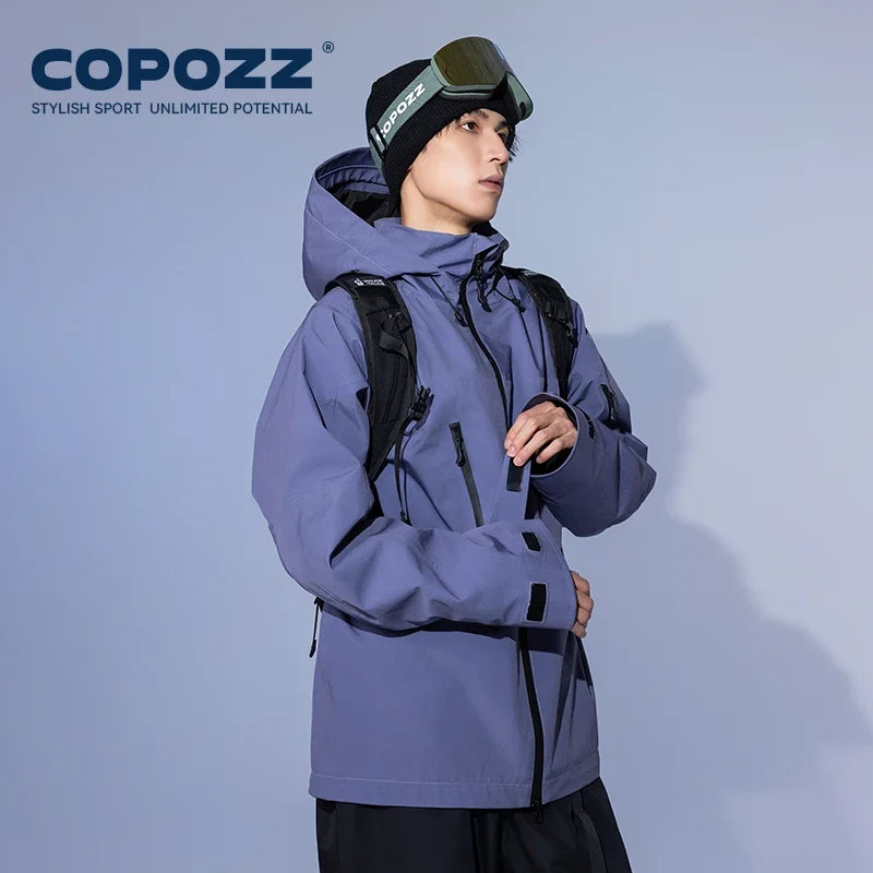 Ski Jacket Women Man Hooded Ski Wear Windproof Winter Overalls Hoodie Waterproof Outdoor Sports Clothing Snowboard