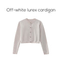 Women 2026 Autumn and Winter New Design Shine Cardigan and Pleated Slip Dress Elegant Lady Clothing