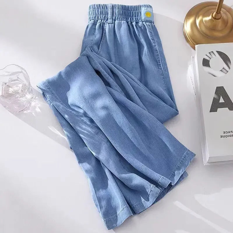 Women's Summer Trendy Brand Thin Wide Leg Pants
