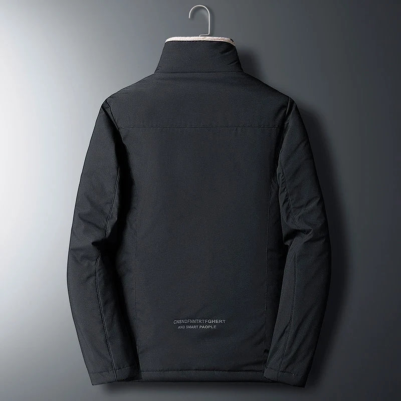 Men 2025 Winter Windproof Warm Thick Fleece Jacket Men Fashion Casual Coat Men Autumn Brand Outwear Outdoor Classic Jacket Men