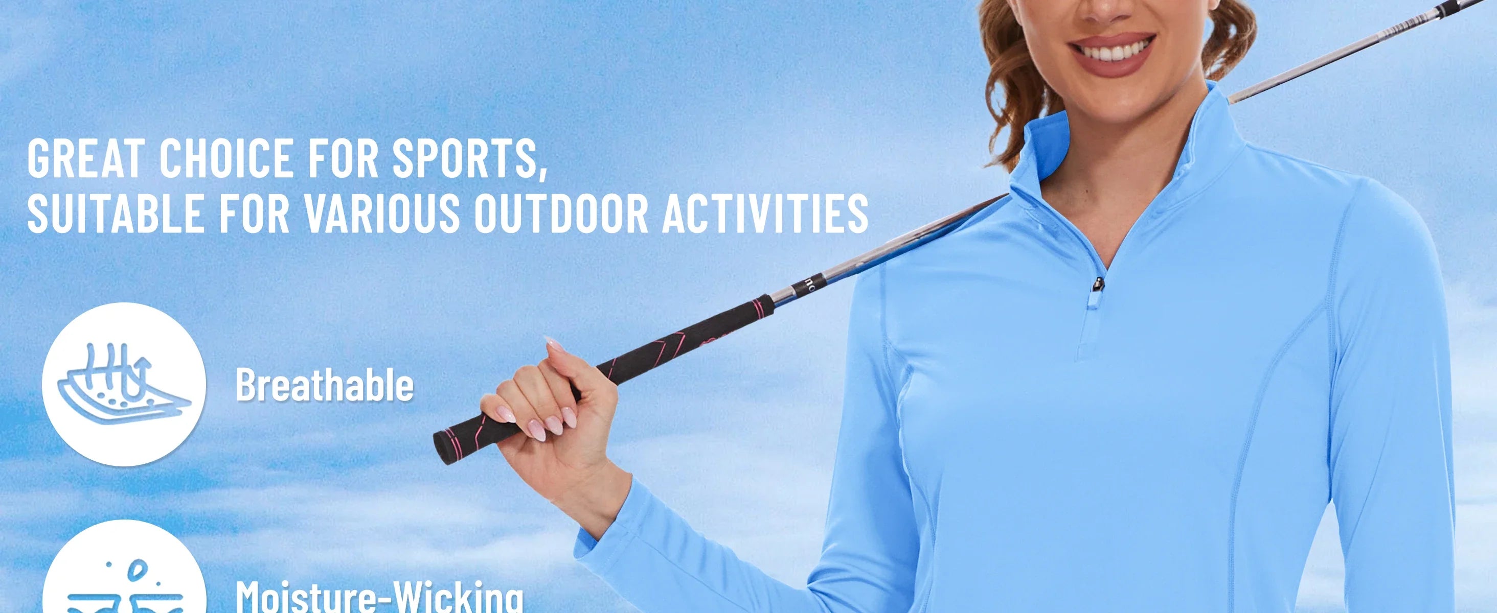UPF50+ Quick Dry Long Sleeve Performance T-Shirts Womens Sun Protection Running Hiking Fishing Tee Shirts Tops Outdoor