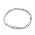 3 Claw Moissanite Tennis Bracelet 3mm GRA Certified Diamond Bracelet Chain s925 Sterling Silver Bracelets for Women Man